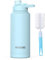 Kiocko Edelstahl Trinkflasche Sport with 1L, 800ML, 600ML, Thermosflasche,BPA-Frei Auslaufsichere Kinder Flasche -Wasserflasche Thermo für Schule, Sport, Fitnessstudio, Radfahren，Fitness