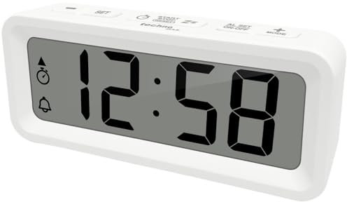 Technoline WT175 - Mini Sveglia Da Viaggio Con Temperatura, Umidità, Data, Timer, Conto Alla Rovescia, Allarme Giorno Della Settimana e Weekend, Alloggiamento Magnetico