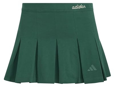 adidas Women's Seasonal Essentials Colorpop Skirt with Inner Leggings, Collegiate Green/Wonder Alumina, XS