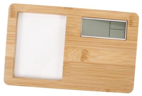 Vaguelly Digital de Madera con Marco de Foto DIY de Escritorio Compacto y Decoración de Salón y Oficina Función