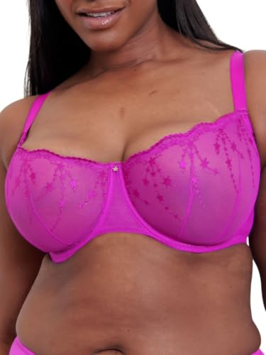 Curvy Kate Balcony Balconette Bra Stardust Underwired Womens Ladies Underwear Lingerie Vivid Violet Size 40FF