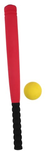 WHAMVOX Béisbol Infantil Seguro con Bate y Pelota de Espuma Roja para Años Juego de Práctica Ligero y Resistente para Exteriores y Uso Interiores Color Aleatorio Color Aleatorio
