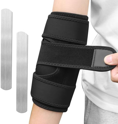 Yasdyri Elbow Brace for Ulnar Nerve Entrapment Splint, Elbow Splint, Cubital Tunnel Brace for Sleeping, Cubital Tunnel Syndrome Adjustable Stabilizer Elbow Support Fits for Men and Women 1 PCS