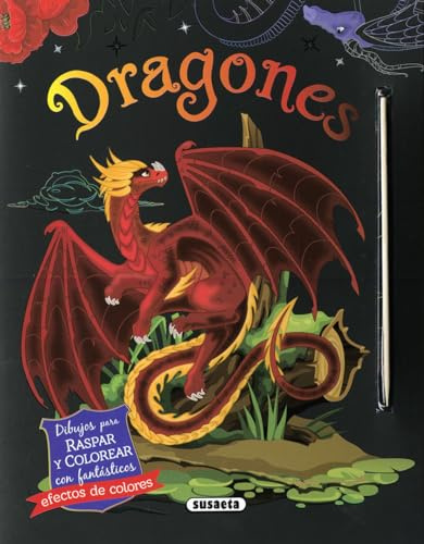 Dragones. Dibujos para raspar y colorear