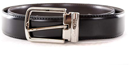 Calvin Klein Cintura reversibile in pelle da uomo (D14, Taglia unica)