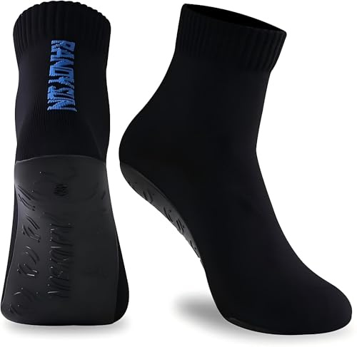 RANDY SUN Chaussettes pour homme et femme - Chaussettes de plage pieds nus - Séchage rapide - Avec semelle en TPE - Chaussures de plage pour volley de plage, surf