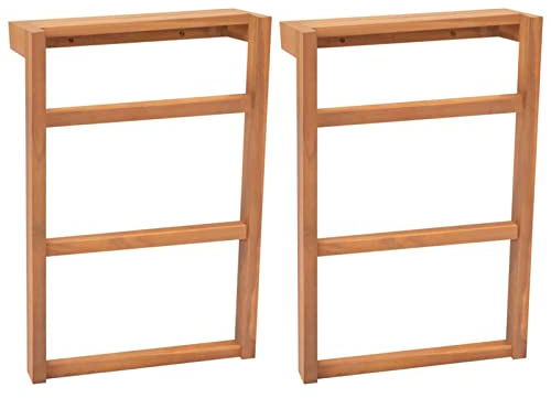 Sufrk Handtuchhalter 2 STK. Massivholz Teak Handtuchhalter FüR HeizköRper