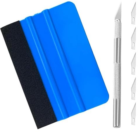 7-Piece Car Vinyl Wrap Tool Kit – Wallpaper Smoothing Set with Squeegee, Vinyl Cutter – Ideal for Car Wrapping, Wallpaper, and Window Film