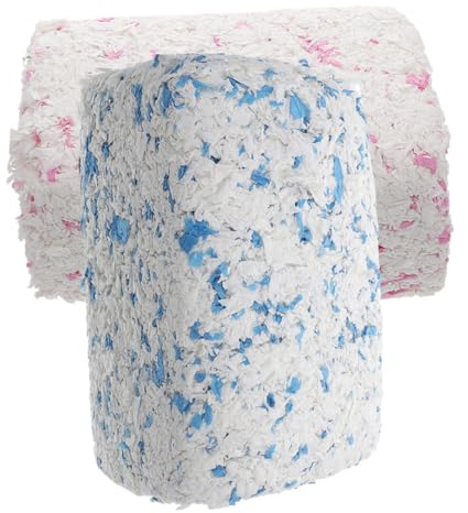 BAZEITFLOW 2bolsas Lecho De Papel para Hámsters y Pequeños Animales Absorbente Polvo para Jaulas y Nidos