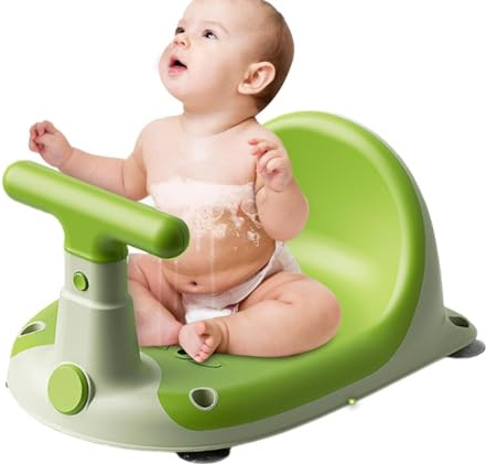 Siège de bain pour bébé, siège de pour bébé Tabouret de dessin animé pour | Des sièges de bain pour les tout-petits sans glissement pour les bébés assis avec un soutien confortable po
