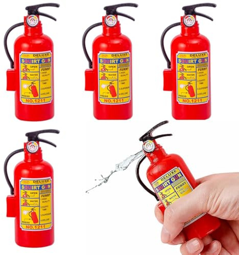 JYNVO 4 Pezzi Pistole ad Acqua, Pistola ad Acqua, Fucile d'Acqua dei Pompieri, Estintori, Pistole ad Acqua Piccola,Regalo per Bambini