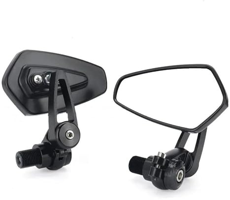 motorcykel stångsände speglar För YAMAHA MT 07 09 MT07 MT09 MT10 SP XSR700 XSR900 FZ07 MT-10 MT-07 Motorcykel Justerbart Roterbart Styre Sidrotation End Spegel(Black)