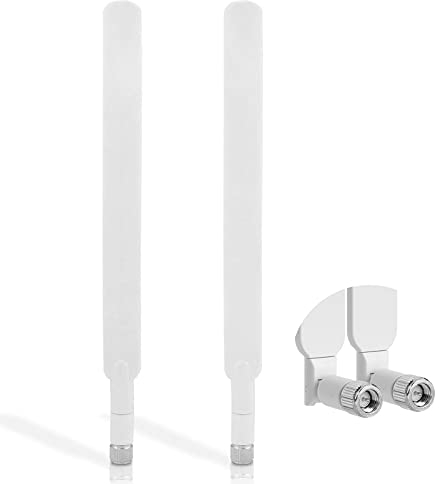 Andven 4G LTE Antenne SMA WiFi Booster, 10dBi Haute Gain de L'antenne 4G Amplificateur Adaptateur Modem Récepteur de réseau Récepteur Haut de Gamme pour Huawei B880 E5172E5175 E5186 EB890 (2 Pack)