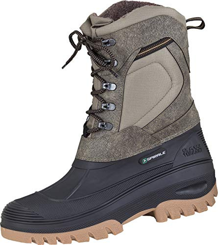 Spirale Caribou, Bottes de Neige, Mixte Adulte, Beige, 46 EU