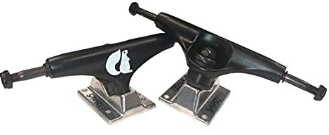 Glutier Sakari Ejes de monopatín Skate Skateboard Trucks (Set 2) 5.25 Black Raw