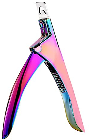 Falsche Nagelknipser Professionelle Nagelknipser Gelnägel Nagelknipser Trimmer Maniküre Tip Cutter, Nagelknipser für künstliche Nägel, Acrylnägel, künstliche Nägel, Gelnägel(Regenbogen)