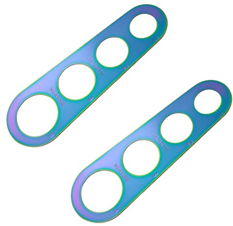 2Pcs Pasta Measurer Tool Spaghetti Measurer Tool Pasta Portion Tool 4 Serving Portion Control Spoons Spaghetti Ruler Kitchen Gadgets for Cooking