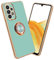 Cadorabo Hülle kompatibel mit Samsung Galaxy A52 (4G 5G) A52s Schutzhülle TPU Silikon Case mit Ring Design mit Kameraschutz Slim Kratzfest Gummi Case Hülle für Galaxy A52 (4G 5G) A52s in Türkis