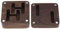 VGOL Scatola per gemelli, in legno, con chiusura magnetica, per gioielli, accessori per uomini, ragazzi, 4,7 x 4,7 cm, colore: Marrone