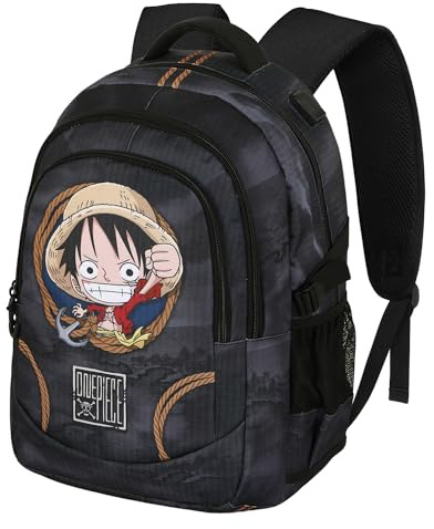 One Piece Ropes-Zaino Running PLUS, Nero, 34 x 46 cm, Capacità 32 L