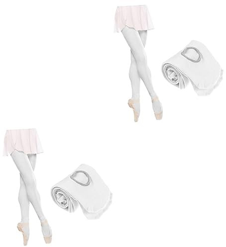 GALPADA 2st Tanzstrumpfhosen Für Mädchen Ballettstrumpfhosen Für Mädchen Tanzstrumpfhosen Für Erwachsene Weiß