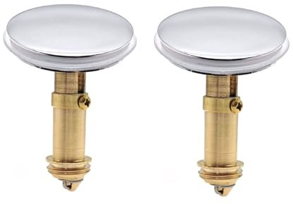 JZK 2 Stück 38 mm Pop-Up-Stopfen, Federstöpsel für Waschbecken, Ablaufstopfen, Pop-Up-Stopfen für Waschbecken im Badezimmer