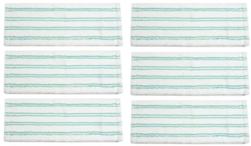 Pizgear 6er-Pack, for Leifheit, for 52120, 52121 Mopptuch, Flacher Ersatzkopf, Mikrofaser, 42 cm, trockene und nasse Nutzung, Mopptücher, Pad, Bodenreinigung Ersatz-Wischpad für Roboter