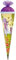 Schultüte - Einhorn - Pegasus/Pferd Unicorn - 85 cm - eckig - Tüllabschluß - Zuckertüte - mit Holzspitze - Roth - Mädchen - Pferde Blumen Schmetterlinge..