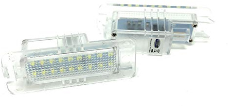 phil trade Transparent LED registreringsskyltbelysning kompatibel med Golf 4 5 6 Passat B6 B7 Lupo Polo 9N 6R