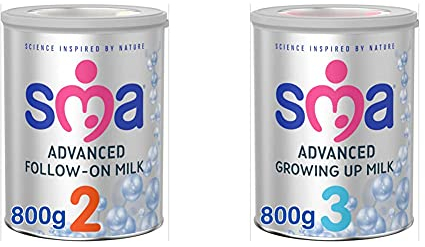 SMA Advanced Follow-on Milk 6 mth+, 800g & Advanced Growing Up Milk 1-3yr, 800g