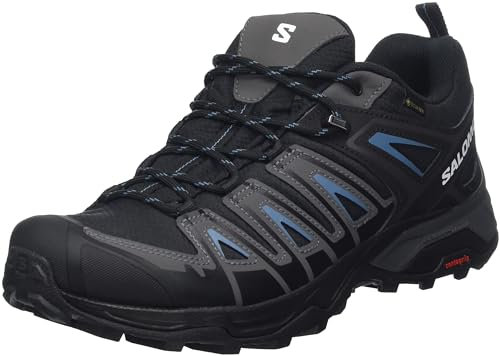 Salomon Herren X Ultra Pioneer Gore-tex Hiking Shoe, Black Magnet Bluesteel, 49 1/3 EU