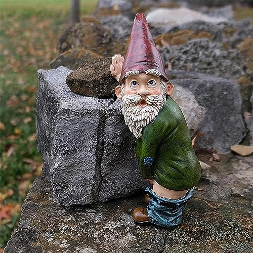 gotyou 15cm Nain de Jardin, Jardin Gnomes Figurine, GNOME de Jardin à la Gueule de Bois, Convient pour la décoration d'objets intérieurs et extérieurs dans Le Jardins