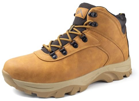 CC-Los Men's Waterproof Walking & Hiking Boots Non-Slip Soft Toe All-Terrain
