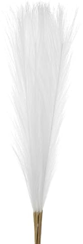 QUARKZMAN 12pz Erba Pampa Finta, 21/55 cm Soffice Erba Pampa Finta Decorazione Erba Pampa Artificiale Alta per Soggiorno Vaso da Parete per Feste Decorazione Nozze, Bianco