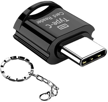 Lector de Tarjetas Micro SD/TF Tipo C, Lector de Tarjetas de Memoria USB C a Micro SD SDHC SDXC, Lector de Tarjetas Tipo C, Compatible con iPhone 15, Windows Lixus, Samsung Galaxy, MacBook