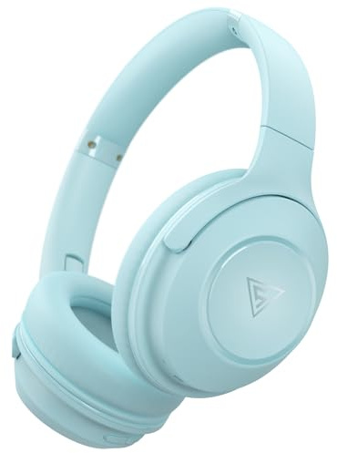 DOQAUS Bluetooth-Hörlurar Over Ear, 70 Timmars Speltid, Bluetooth 5.3 Trådlösa Hörlurar, 3 EQ-Lägen, Hifi Stereo Vikbara Trådlösa Hörlurar med Mikrofon, Mjuka öronkuddar(blå) | 3 EQ-lägen, proteinkuddar, Bluetooth 5.4 inbyggda mikrofonhörlurar för samtal, musik, surfplatta och PC