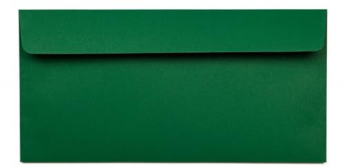 Kuvertwelt Briefumschläge DIN Lang (220x110mm) - Haftklebend - Hochwertige Umschläge in verschiedenen Stückzahlen 25 Stück Briefumschläge DIN Lang haftklebend Dunkelgrün