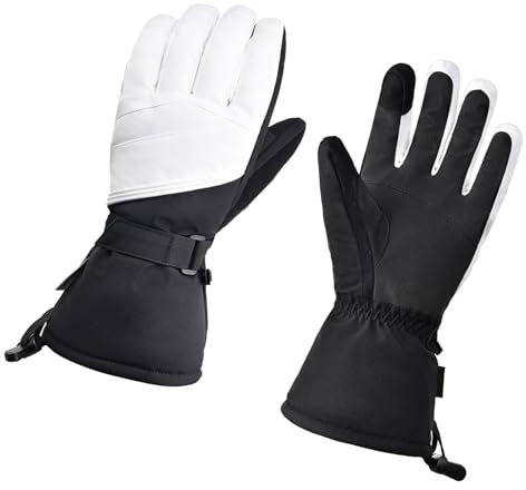 carotoe Skihandschuhe für Damen und Herren, Winterhandschuhe, wasserabweisend, warm, Snowboard-Handschuhe, Touchscreen-Handschuhe