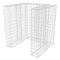 vidaXL Gabion Single Wheelie Bin Surround Steel 110x100x120cm Patio Store Shed