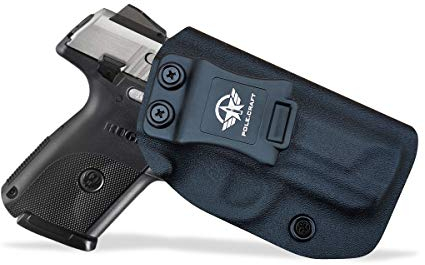 Kydex IWB Holster Pistolenholster for Ruger SR9C Holster - Inside Waistband Concealed Carry - Pistolenhalfter Hängend Carrier Verdeckte/Versteckte Pistole Case Waffenholster (Black, Right Hand Draw)