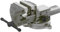 FLEXMO | Profi Schraubstock 125mm | Tischschraubstock für Werkbank | Parallel-Schraubstock | 360° drehbar | aus Gusseisen geschmiedet | inkl. Rohrspannbacken | Qualität von Kögl Anthrazit