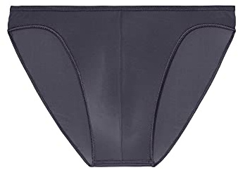 Hom Plumes Micro Briefs Ropa Interior, Gris Oscuro, L para Hombre