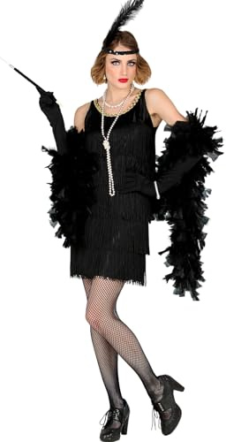 W WIDMANN MILANO Party Fashion – Kostym 20-talet Charleston Flapper, fransklänning, karnevalkostymer