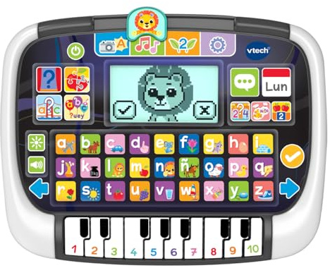 Vtech Lerntafel mit Klavier für Kinder, Multi-App, interaktives Spielzeug für Kinder + 2 Jahre, ESP-Version.