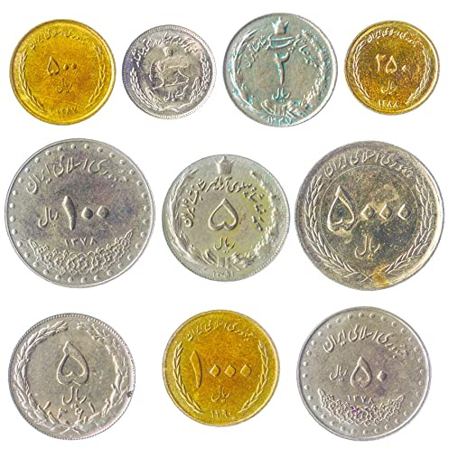Hobby of Kings Iran 10 Mixed Coins | Rials | Persia | Islam | Since 1992