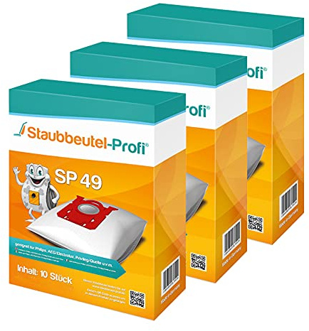 Staubsaugerbeutel geeignet für AEG AB61C2OKO, AB51C1SW, AB61C1OKO, AB61H6SW, Clean 5000, Clean 6000 Staubsauger (30 Staubbeutel)