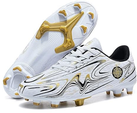 Mateju Chaussures de Football Enfant Crampons Garçon Homme Chaussure de Foot Spike Chaussures de Sport pour Extérieur Intérieur Athlétisme Entraînement Sports
