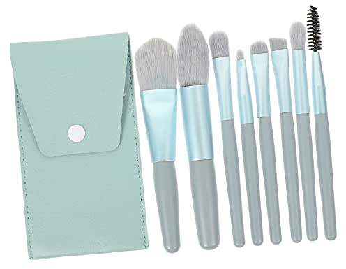 VICASKY Brochas de Maquillaje Profesional Mini Conjunto de Herramientas de Cosméticos para Mujeres Portátil y Práctico para Viajes y Uso Diario