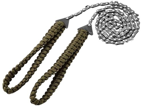Sierra de cable para ramas, 11 dientes, antideslizante, de acero inoxidable, para senderismo, jardinería, camping, supervivencia y paisajismo