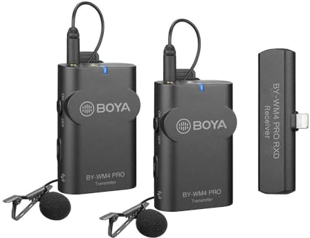 Boya Kabelloses Mikrofon iOS-Gerät. 2 Transmitters